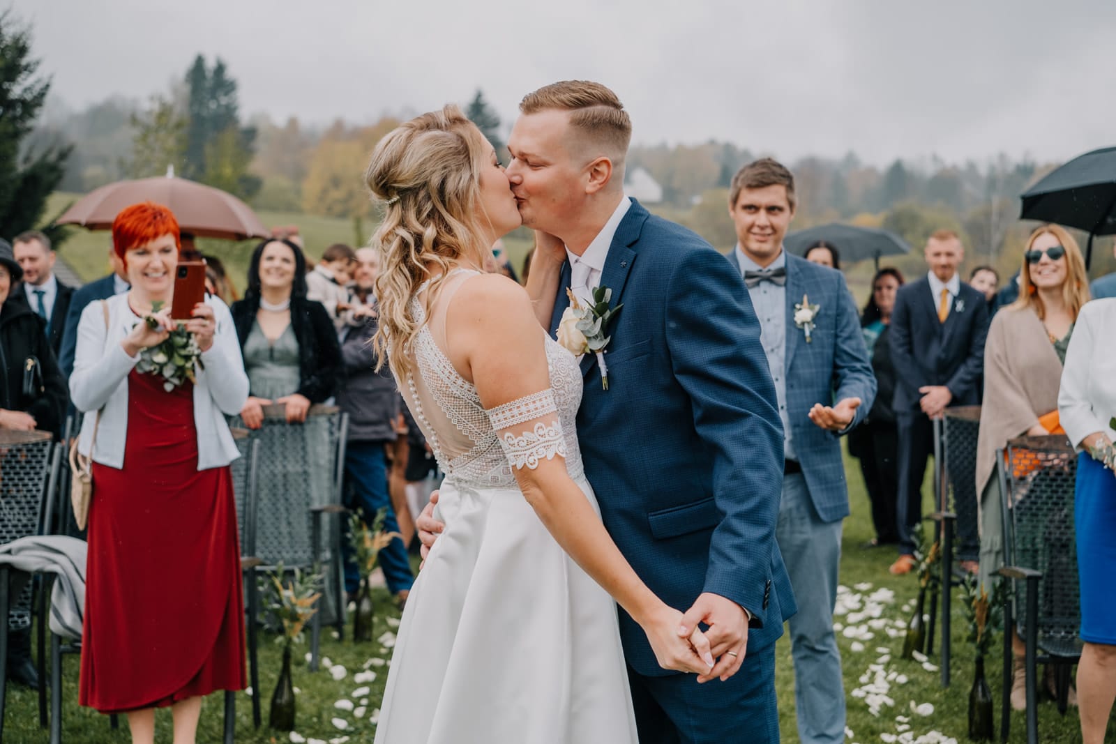 obřad vedený matrikou, v penzionu na vysočině - penzion pod drátníkem. Foto Lenka Vaníčková